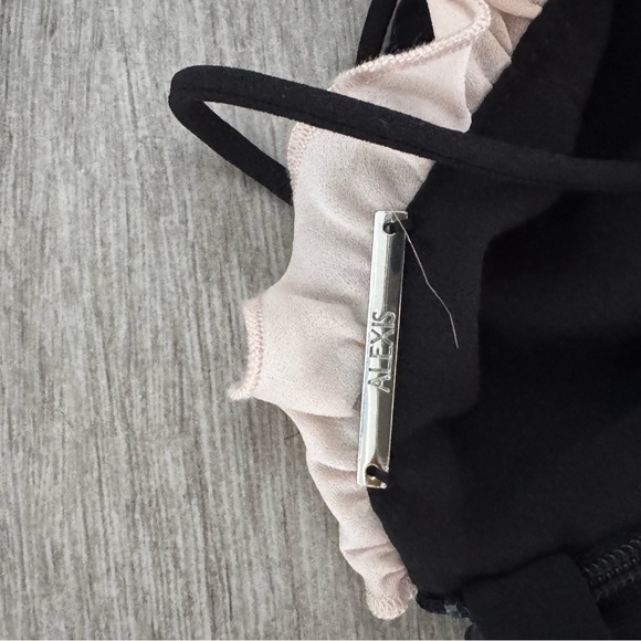 Alexis Black and White Backless Cut-Out Gown - Picture 6 of 6